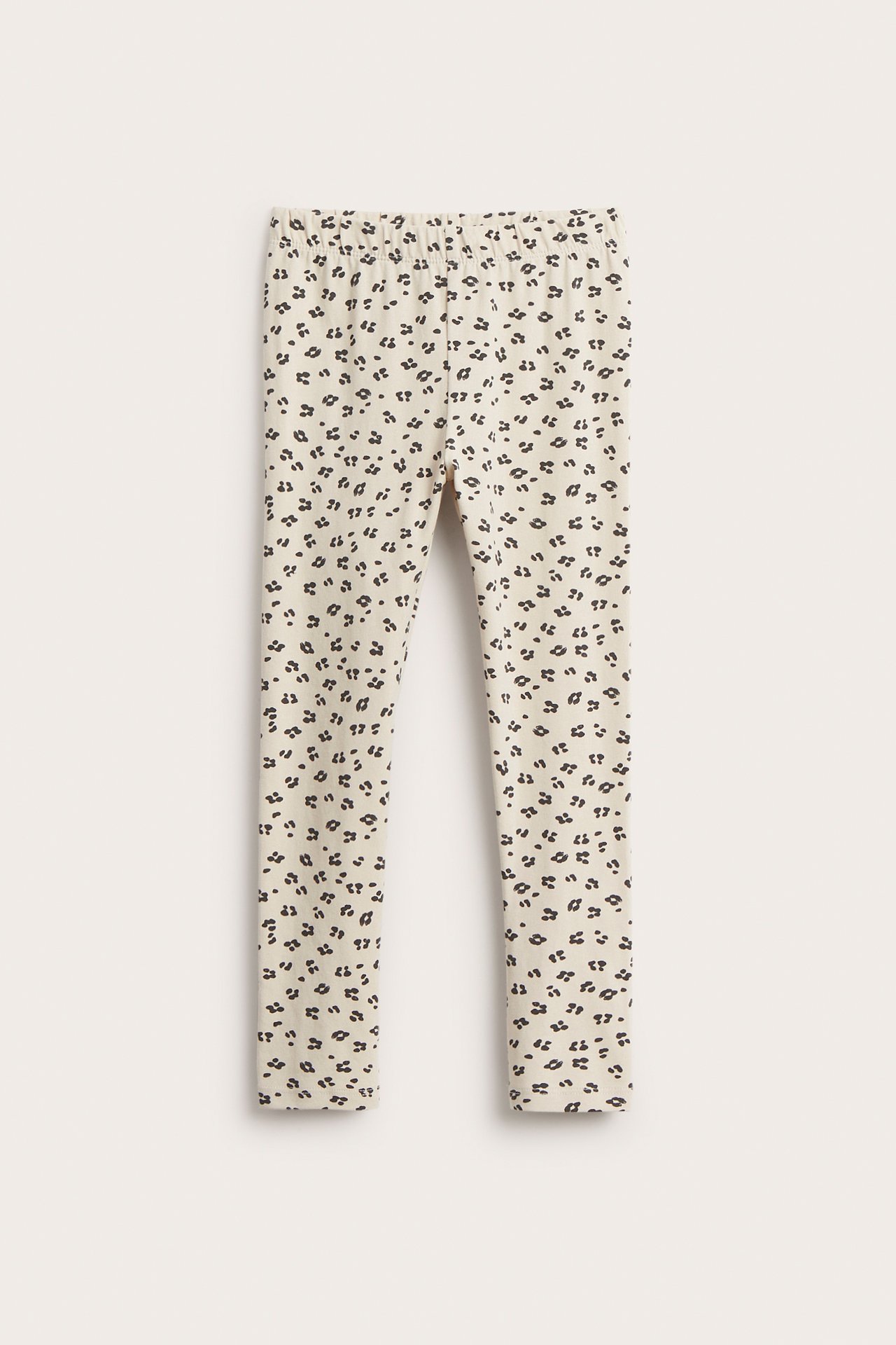 Mønstret leggings - Beige - 2