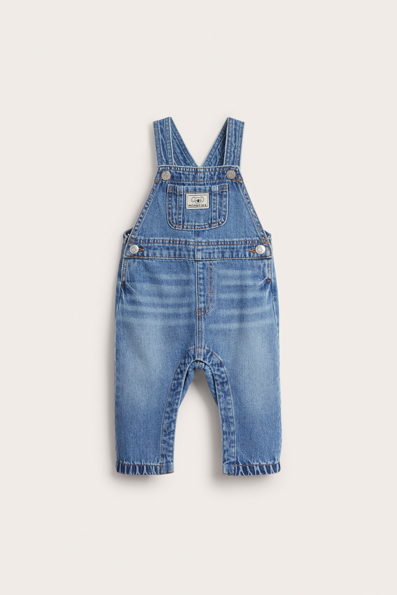 Hängselbyxor i denim