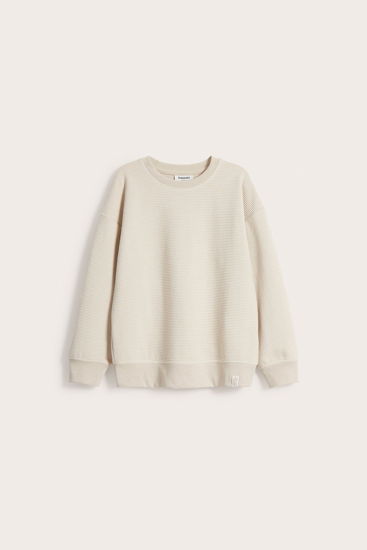 Mönstrad sweatshirt - Beige - 2