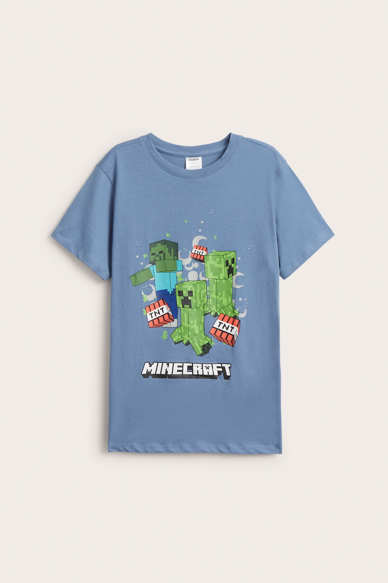 T-shirt Minecraft - Niebieski - 1