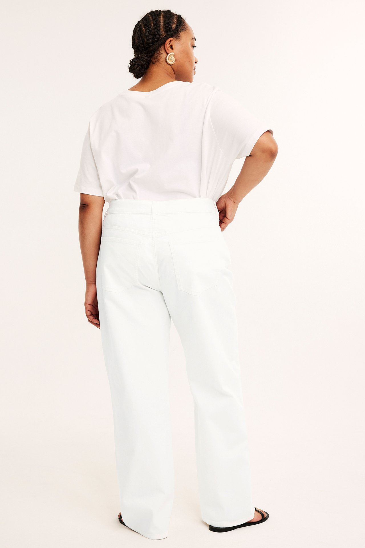 Straight jeans high waist - Offwhite - 5