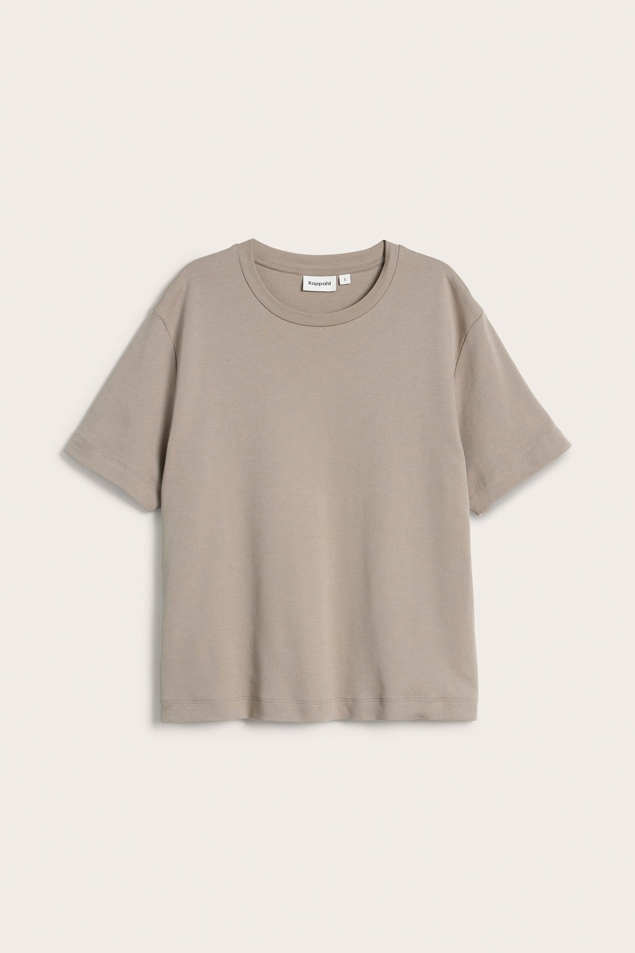 Oversized t-skjorte - Mørk beige - 2