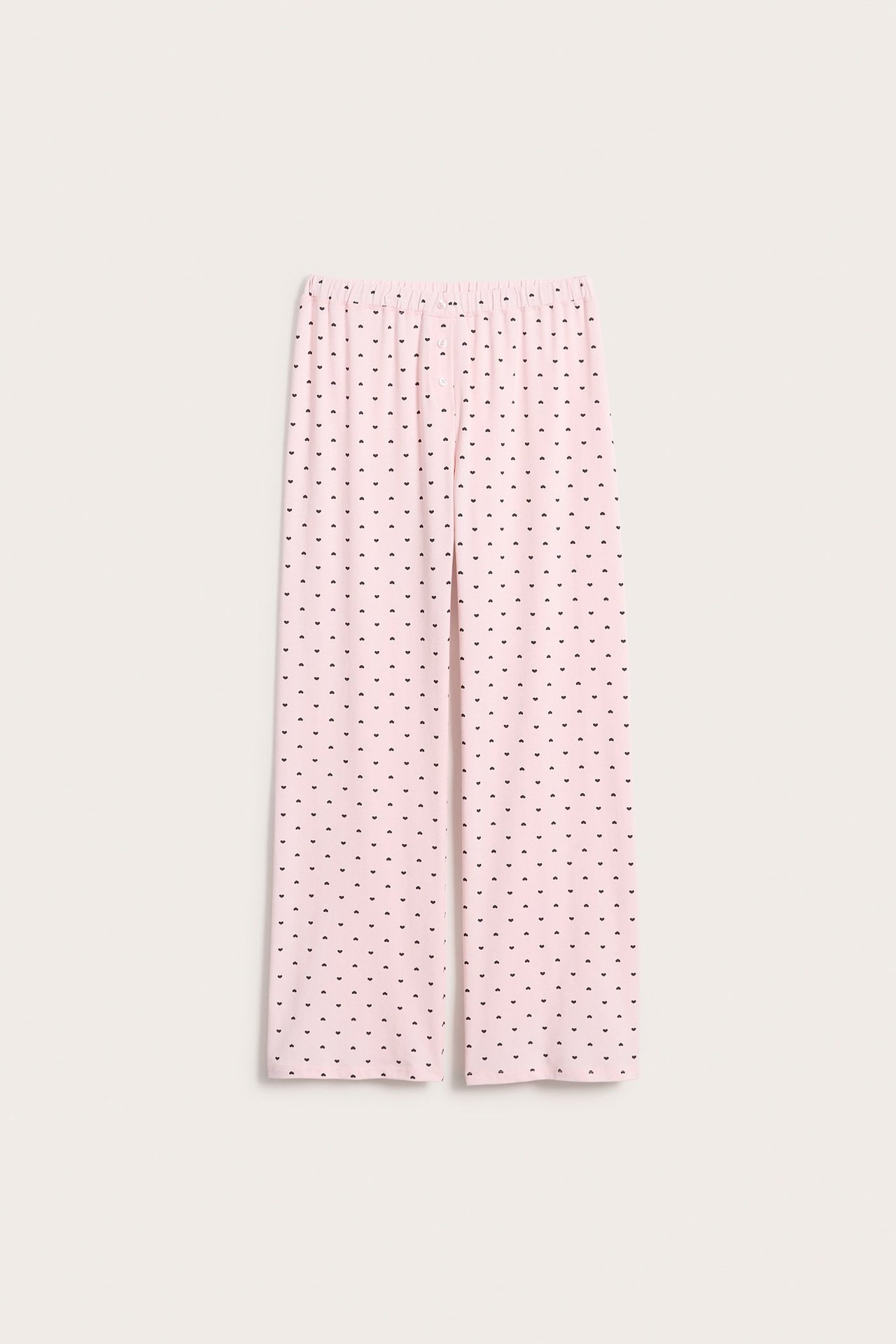 Mönstrade pyjamasbyxor - Rosa - 1