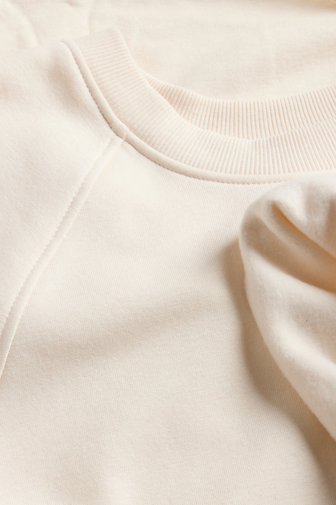 Kortärmad sweatshirt - Offwhite - 6