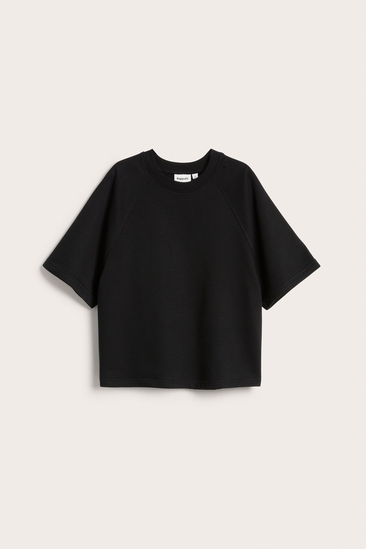 Kortermet sweatshirt - Svart - 6