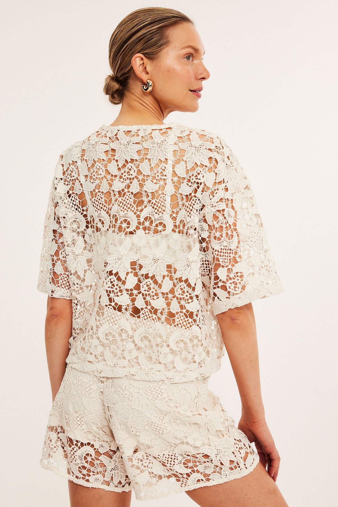 Top koronkowy - Offwhite - 7