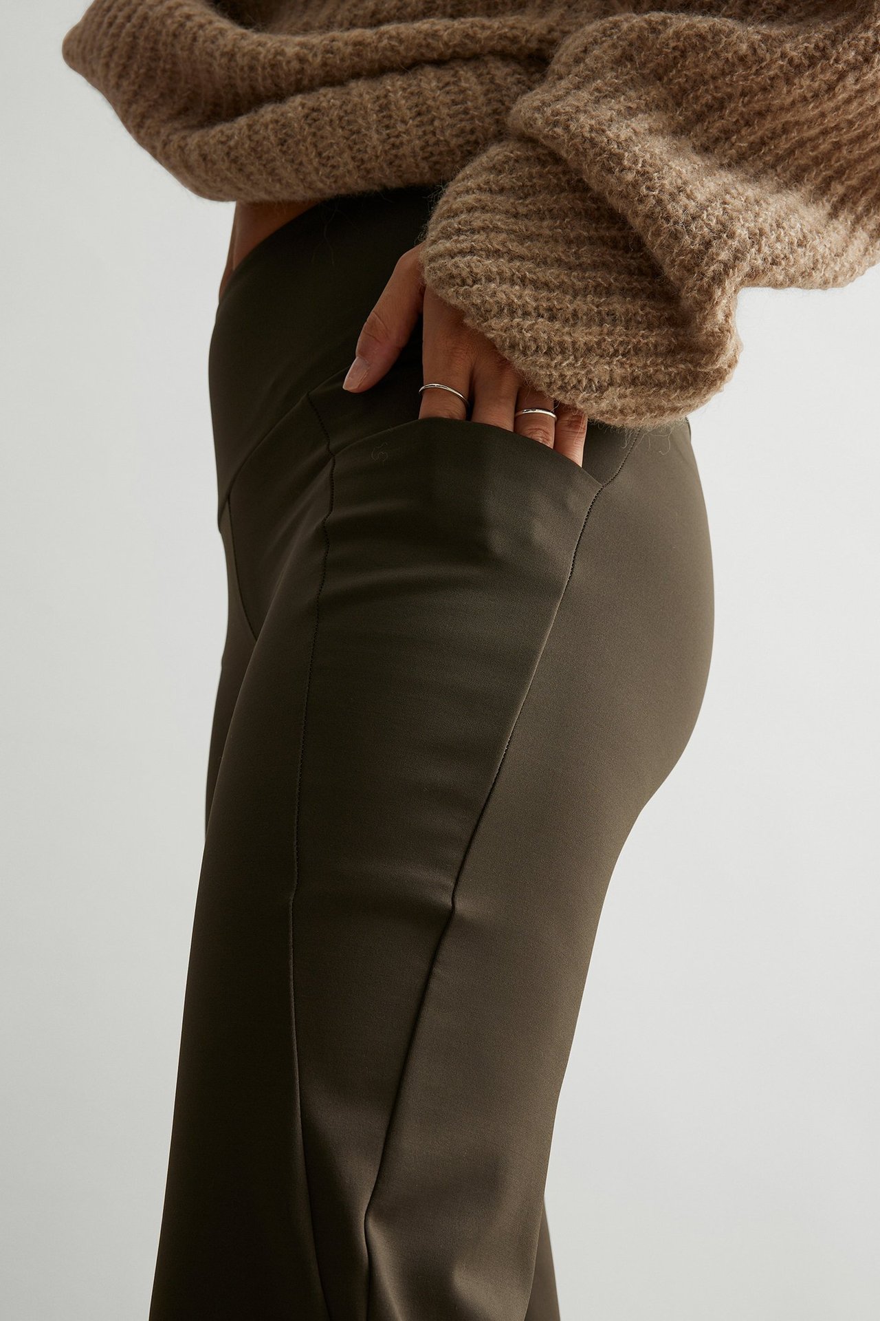 Bootcut leggings - Brun - 4