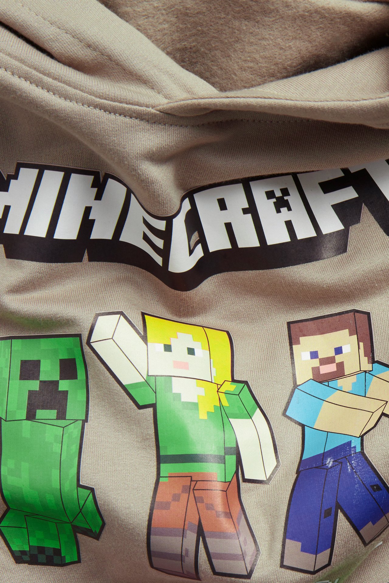 Bluza z kapturem, Minecraft - Beżowy - 2