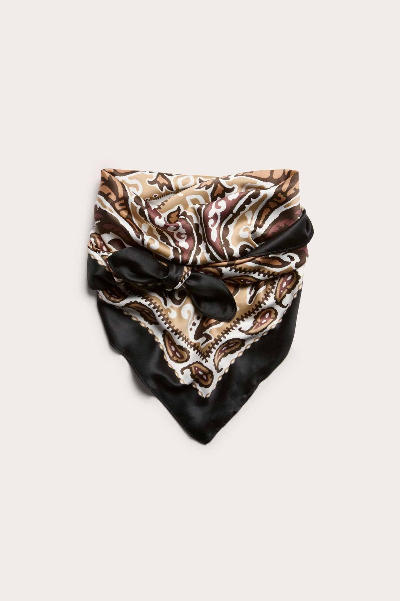 Paisleymönstrad scarf - Beige - 1