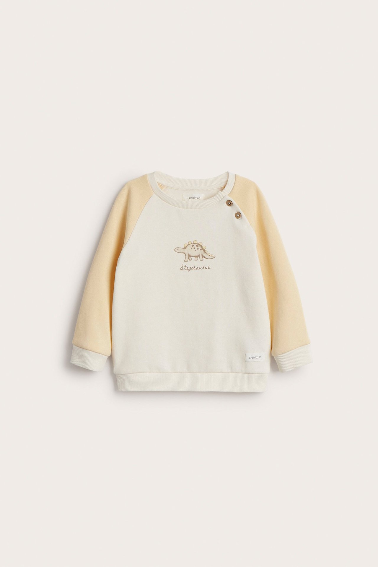 Sweatshirt med dinosaurie - Offwhite - 2