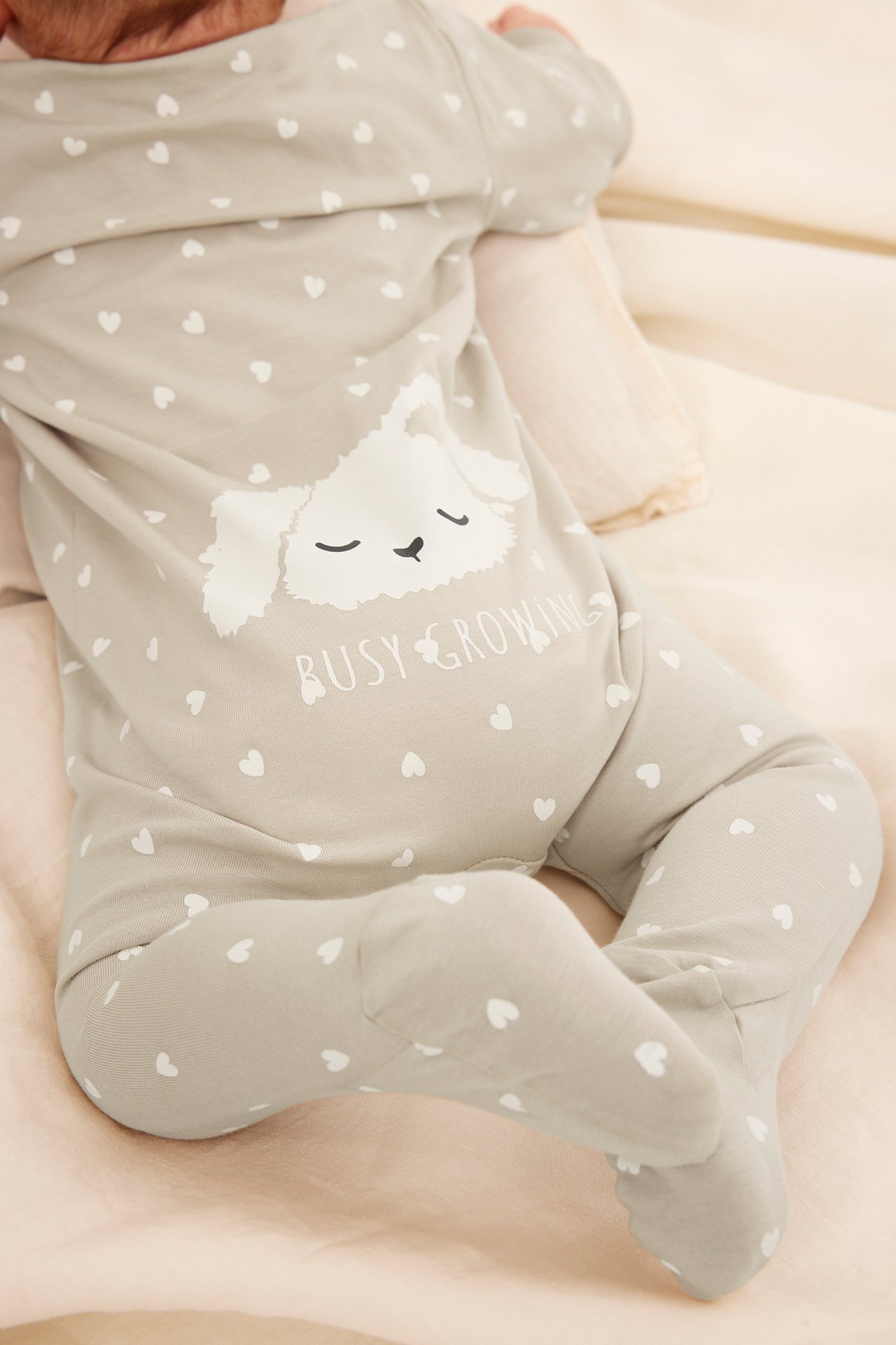 Mönstrad pyjamas 2-pack - Offwhite - 5