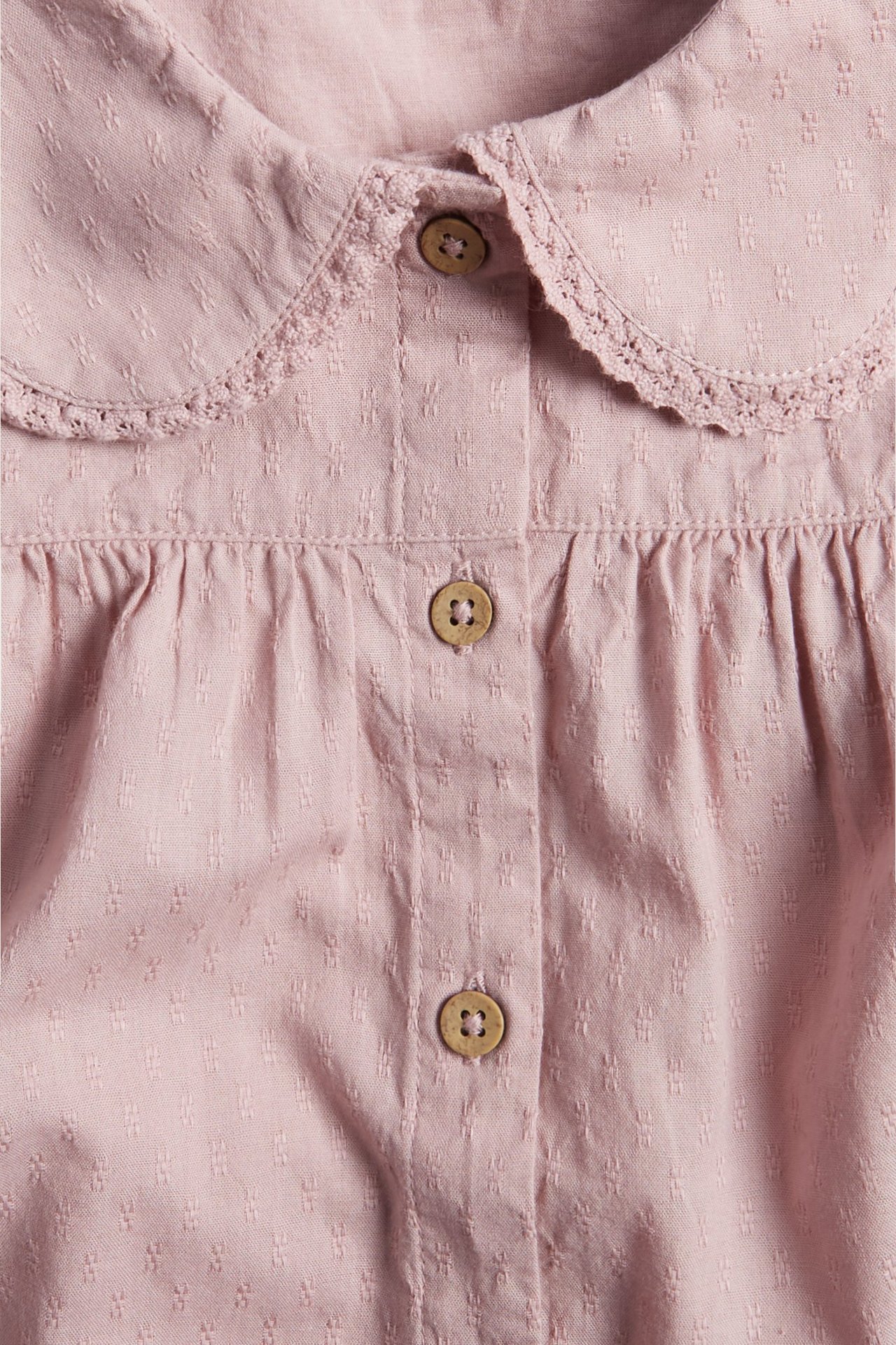 Blus med krage - Rosa - 7