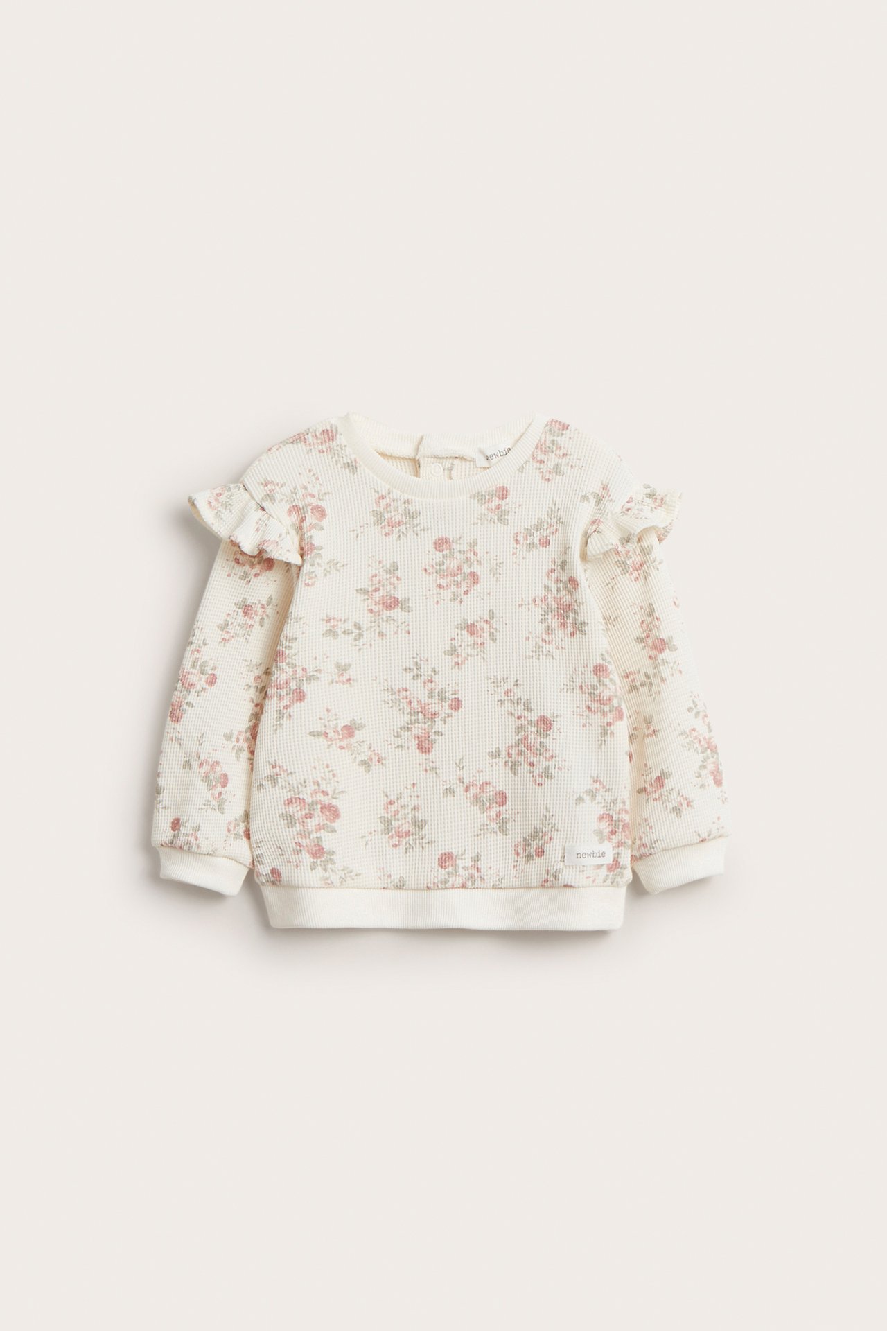 Blomstrete sweatshirt - Offwhite - 2