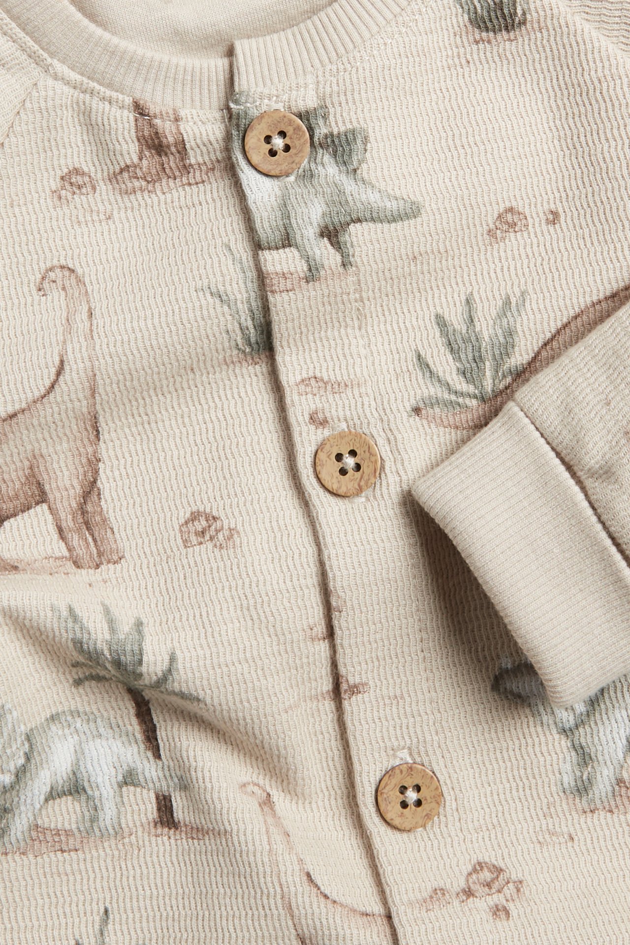 Jumpsuit med dinosaurier - Beige - 5