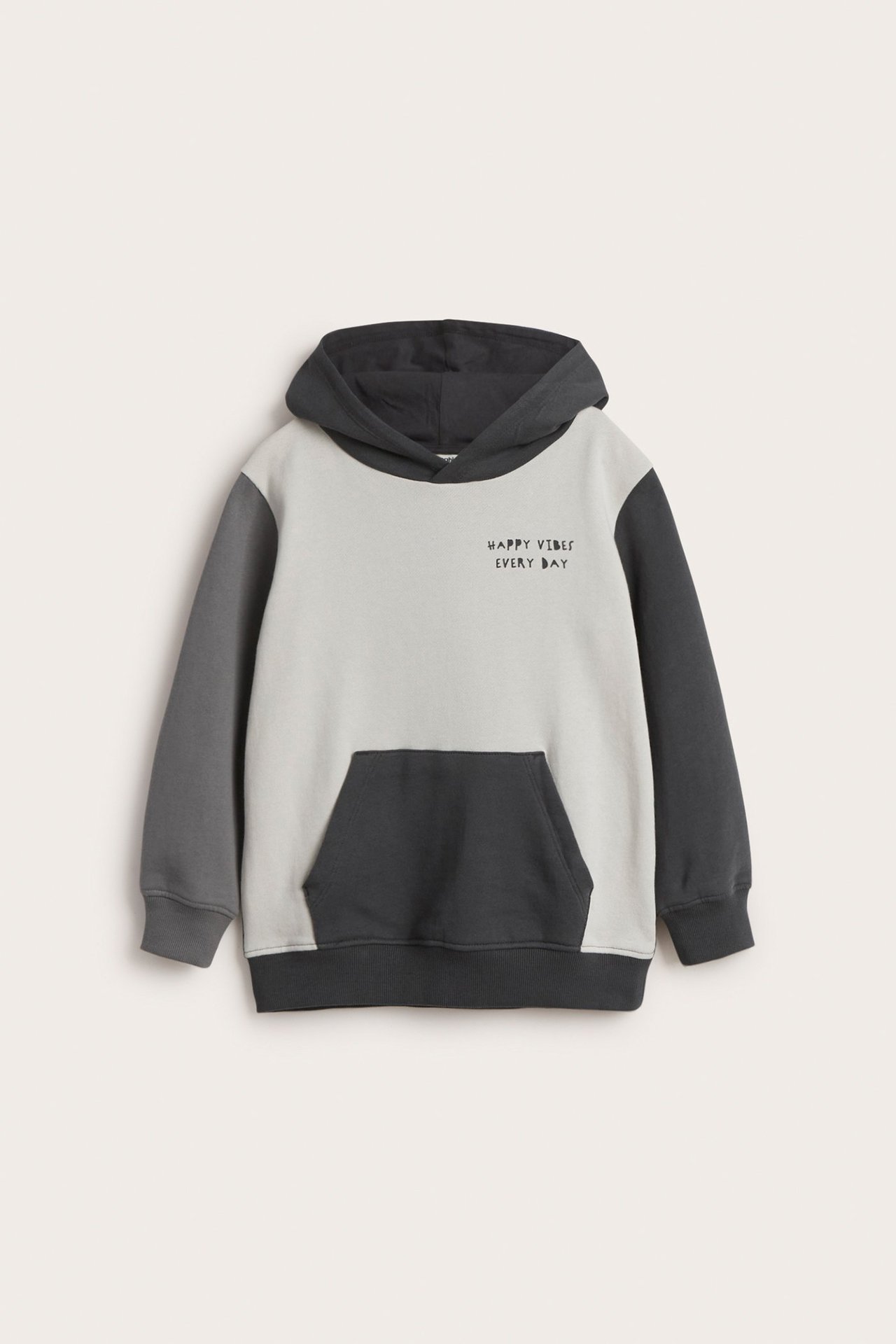 Blockfärgad hoodie