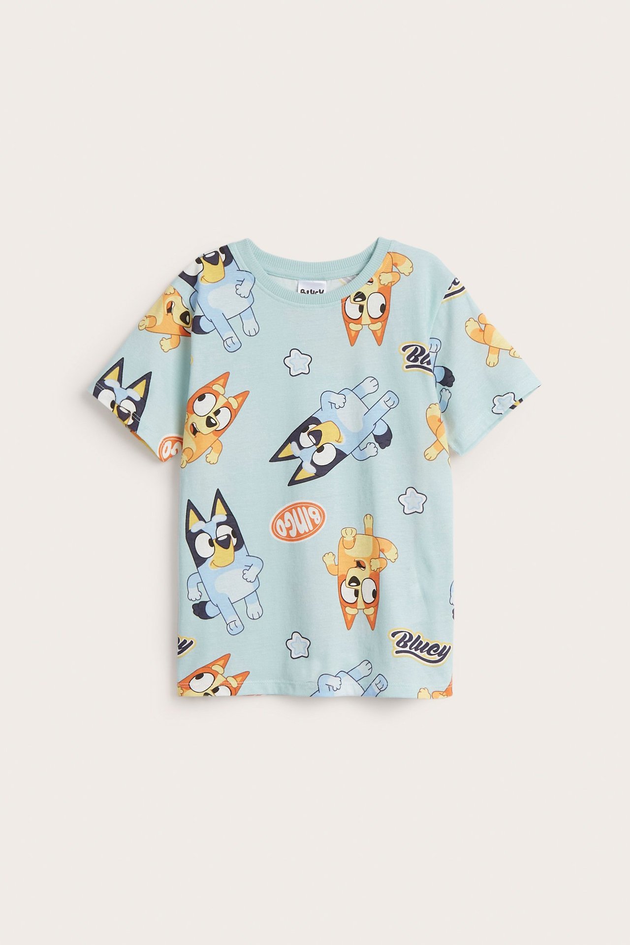 T-shirt Bluey - Jasnoturkusowy - 1