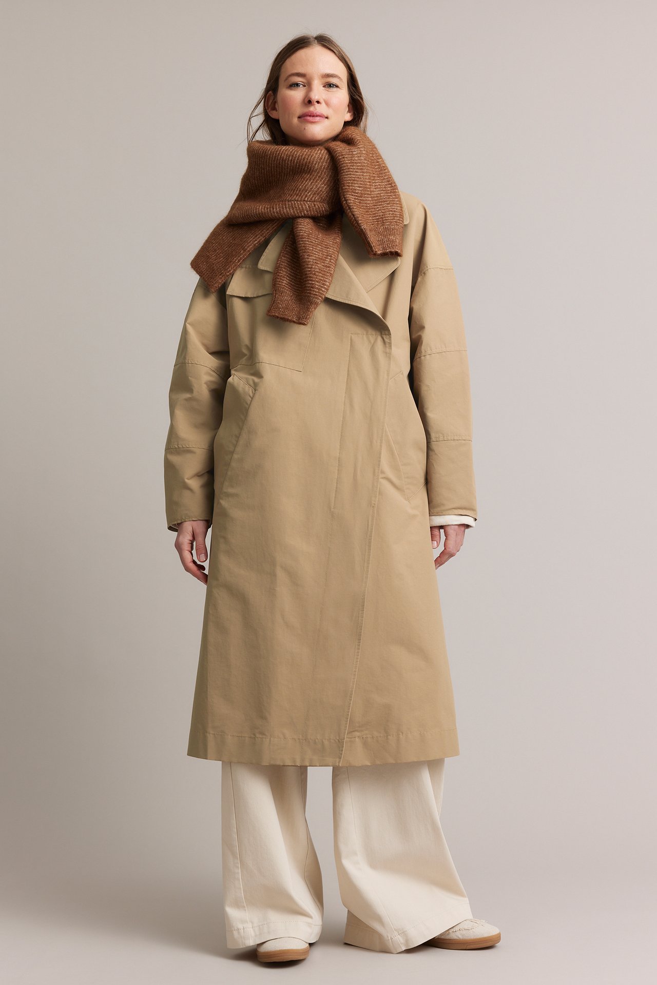 Trenchcoat - Beige - 178cm / Storlek: XS/S - 5