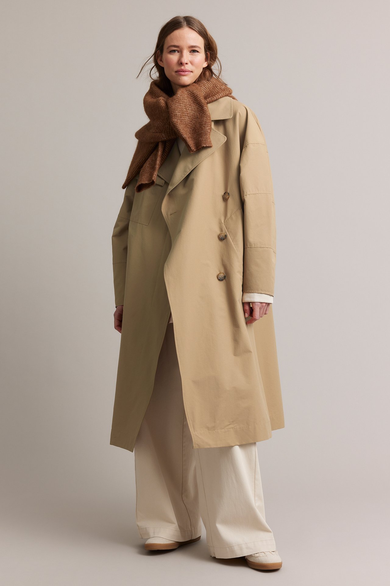 Trenchcoat - Beige - 178cm / Storlek: XS/S - 1