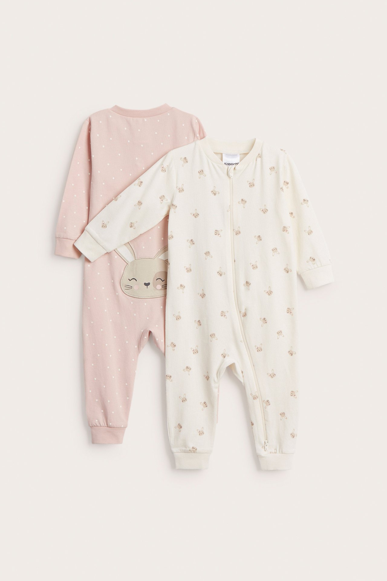 Mönstrad pyjamas 2-pack - Offwhite - 2