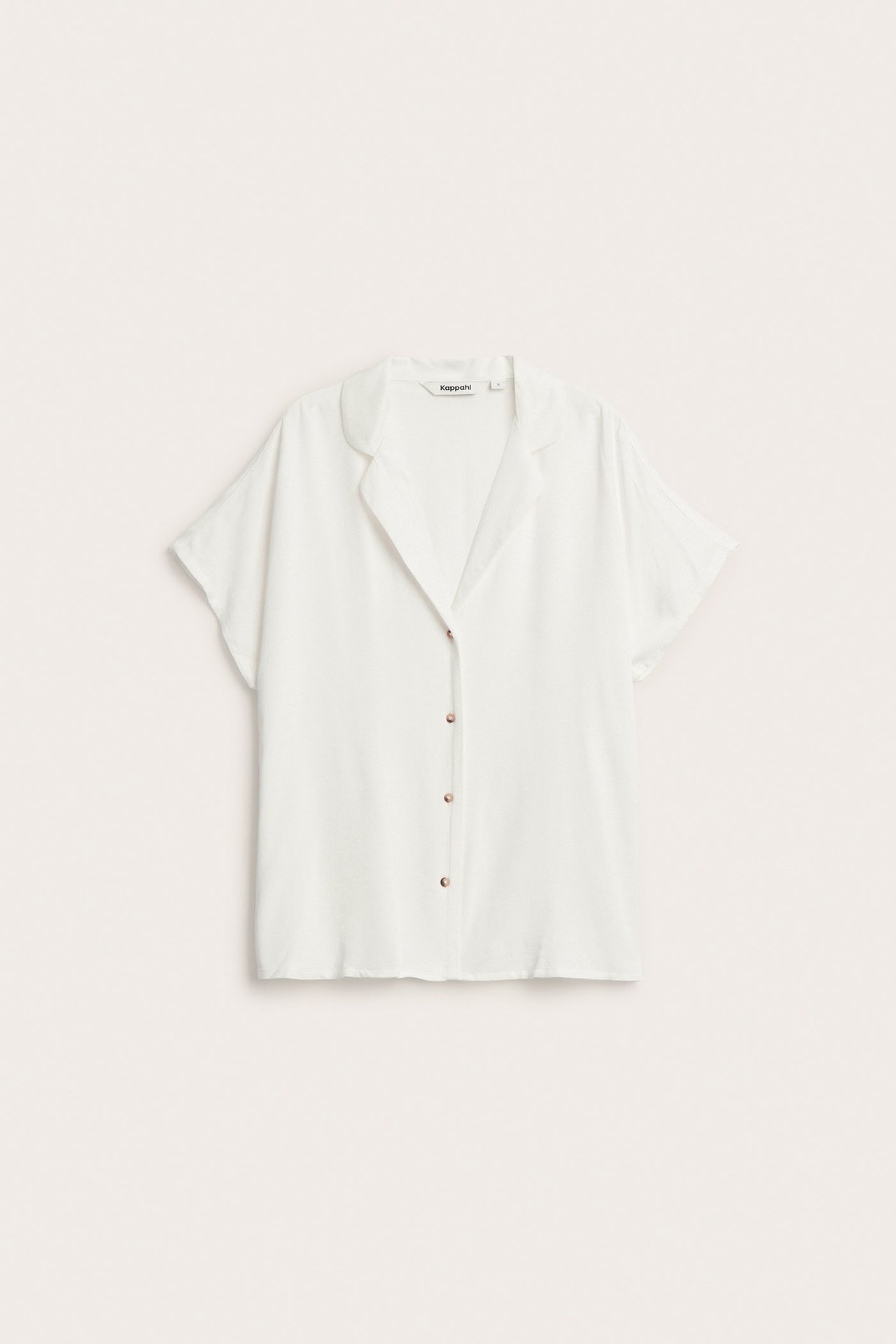 Kortermet bluse - Offwhite - 2