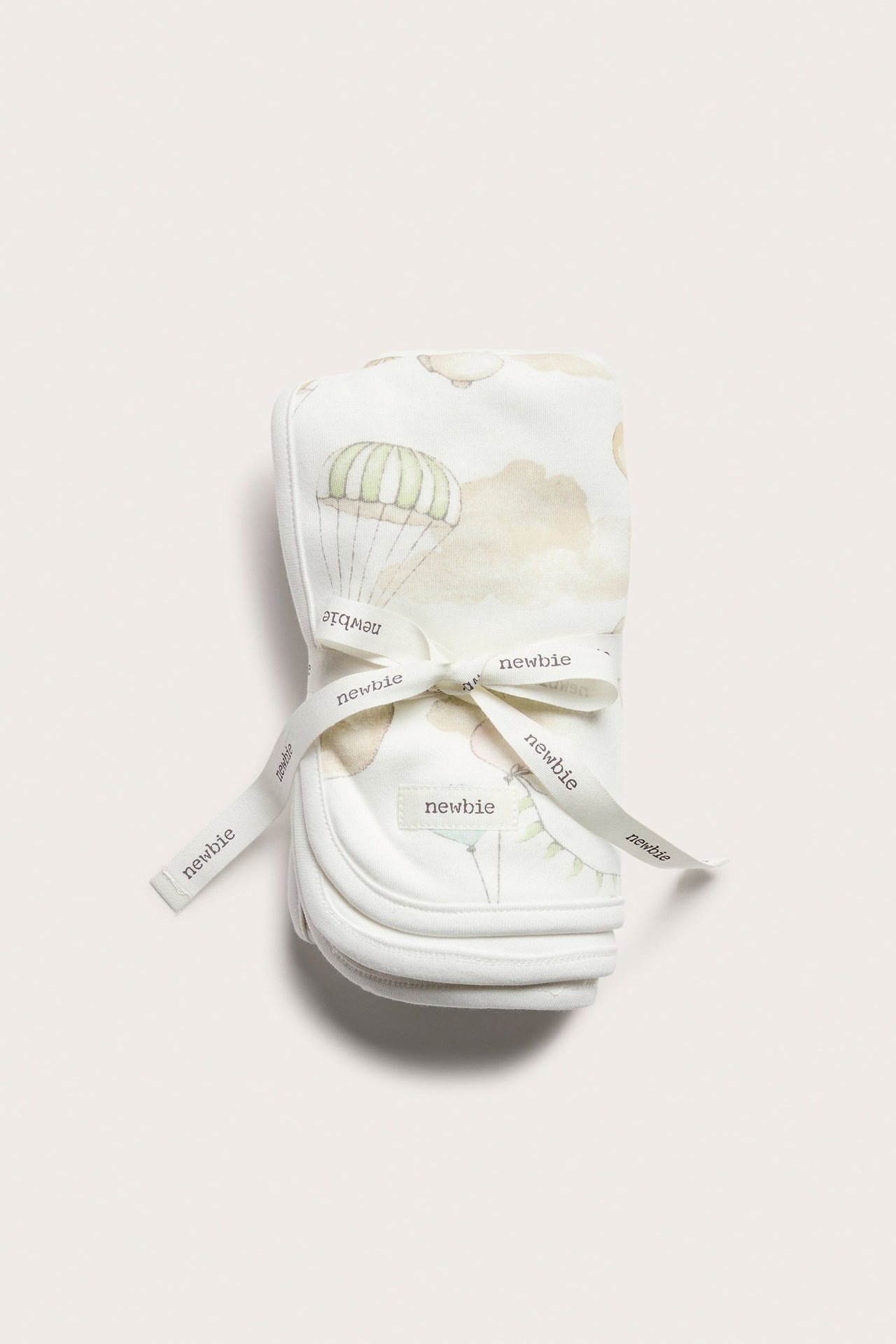 Mönstrad babyfilt - Offwhite - 1