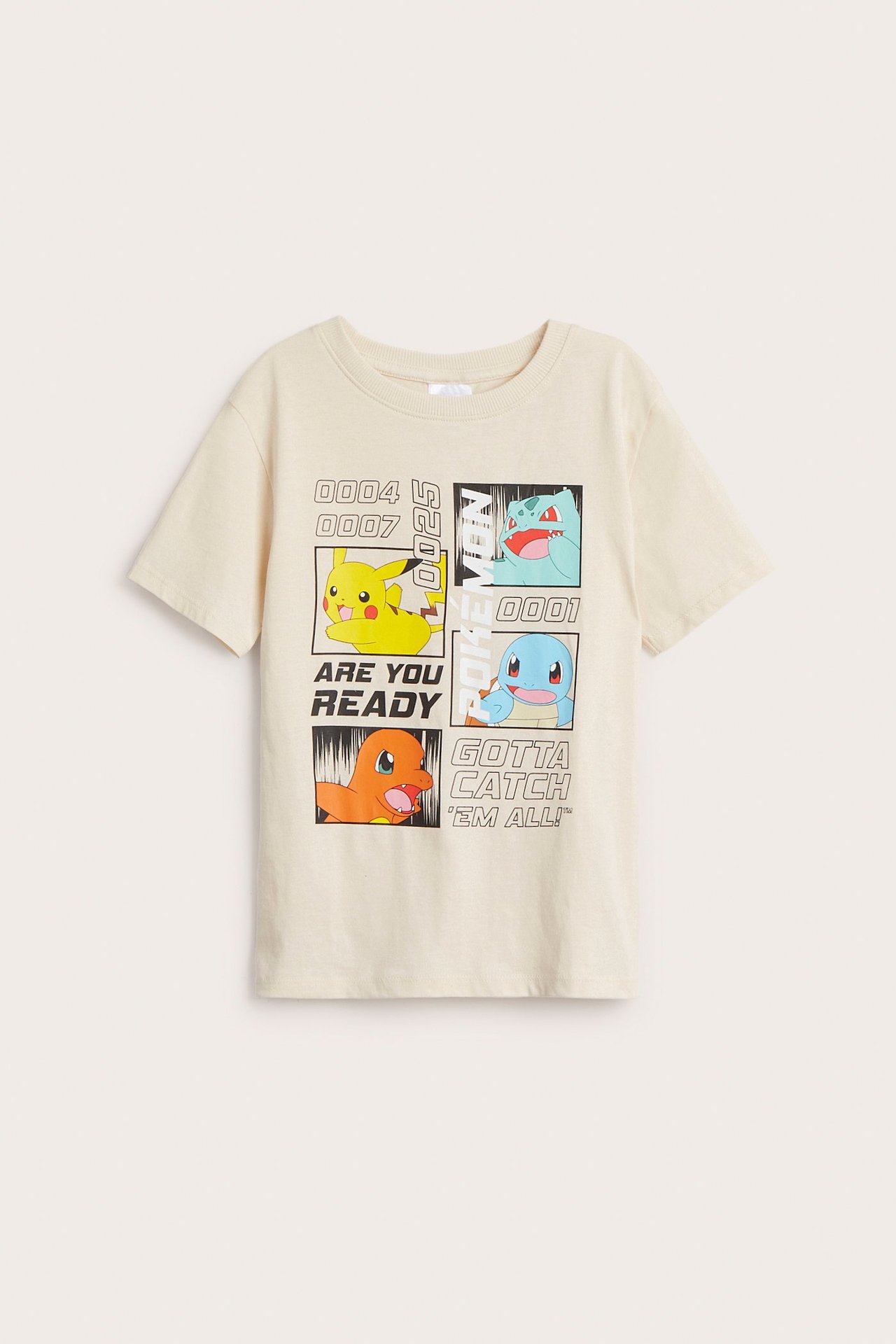 T-shirt Pokemon - Jasnobeżowy - 1