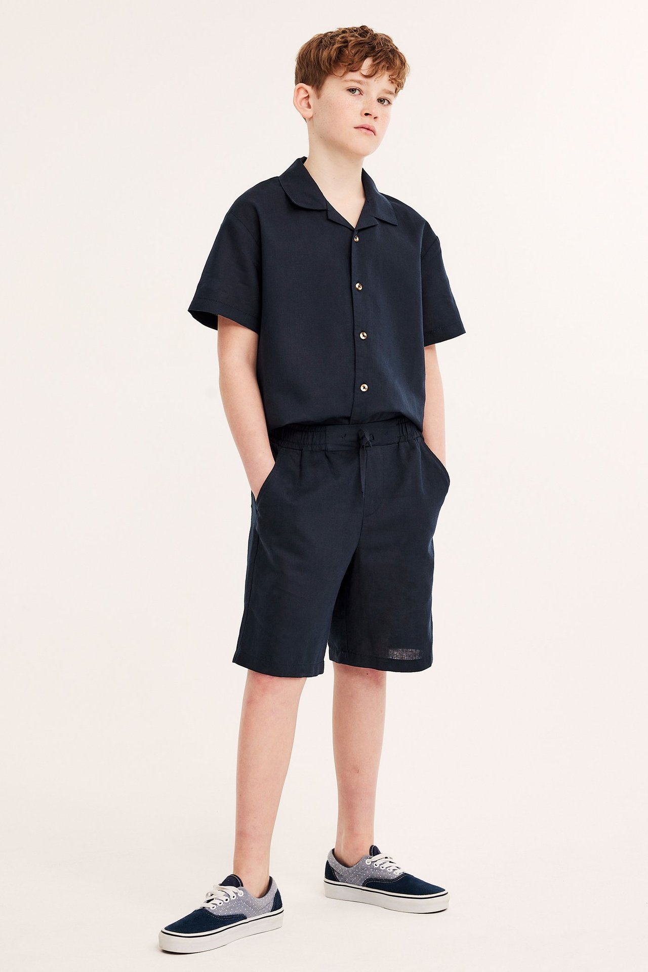 Shorts i linblanding