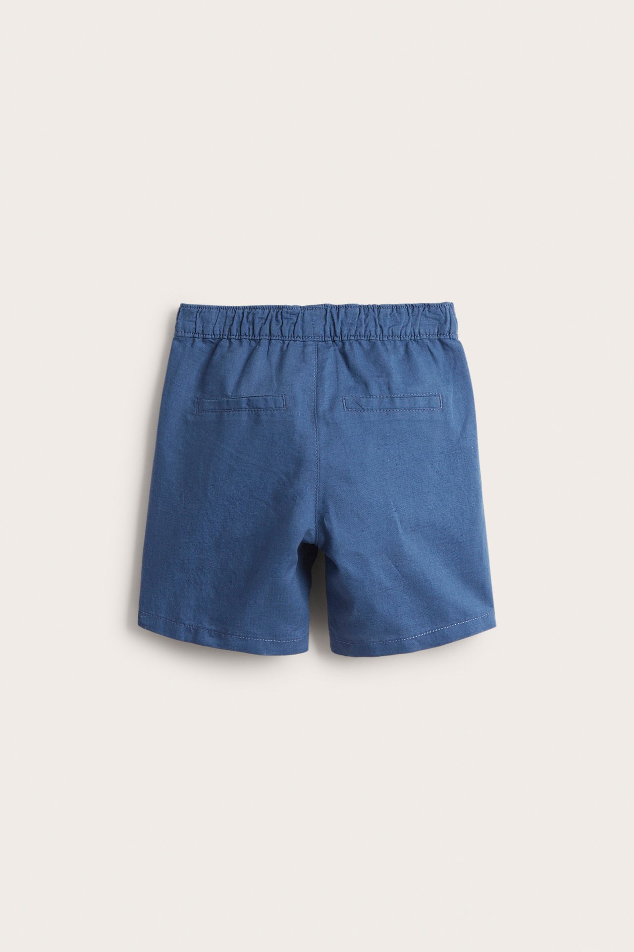 Shorts i linblanding - Mørkeblå - 6