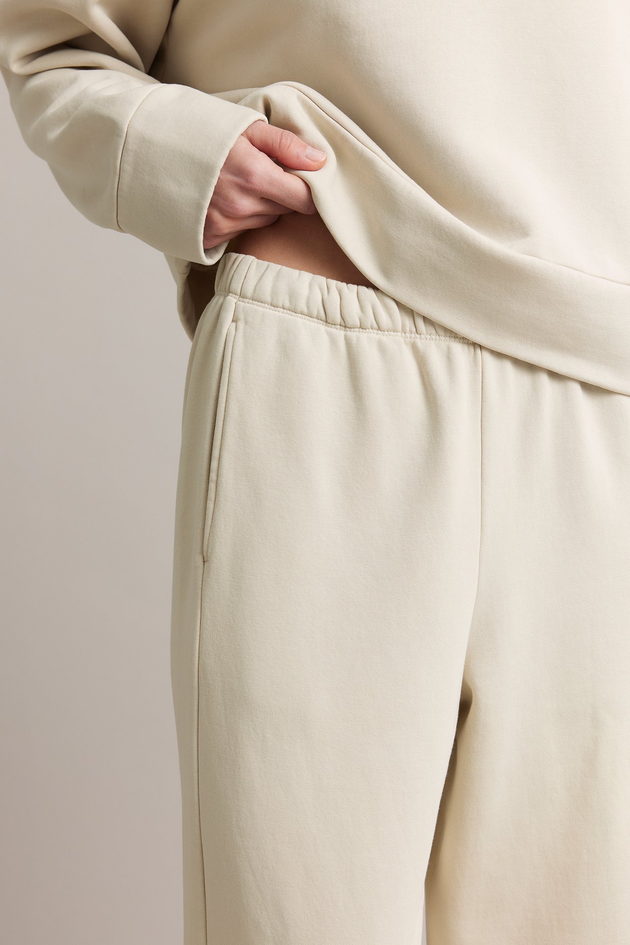 Raka joggers loungewear - Ljusbeige - 178cm / Storlek: S - 4