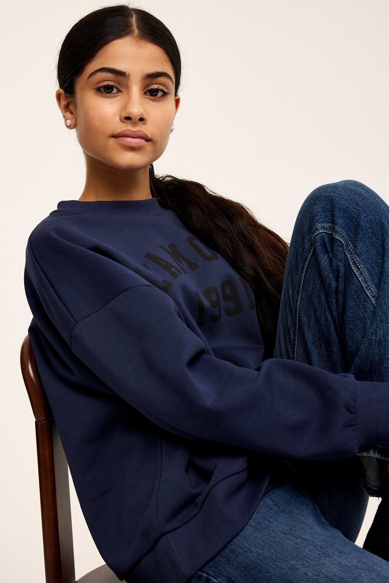 Sweatshirt - Blå - 4