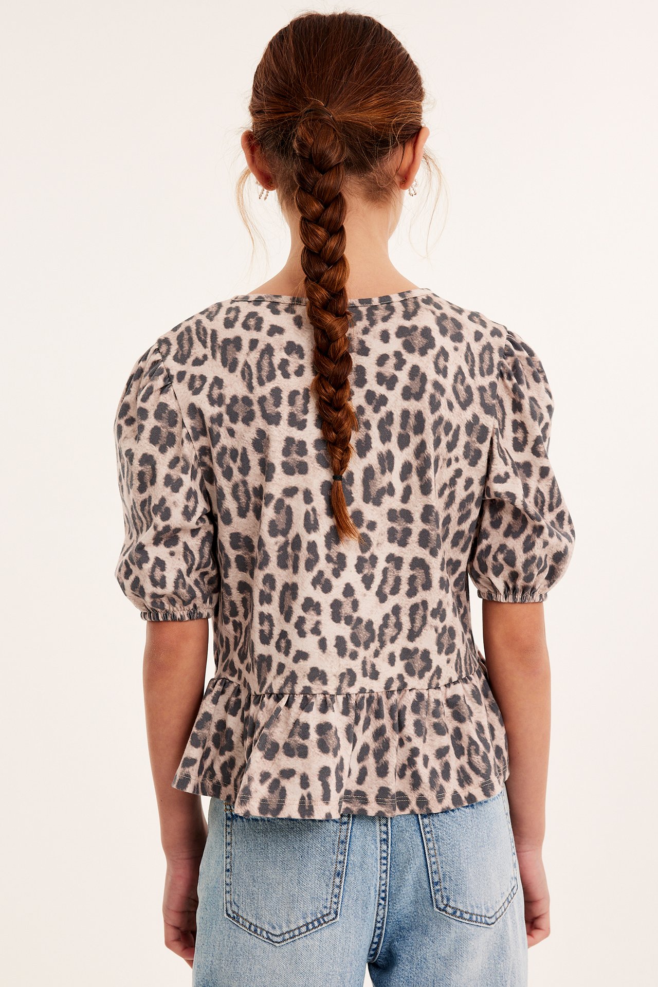 Leopardikuvioinen paita - Beige - 5