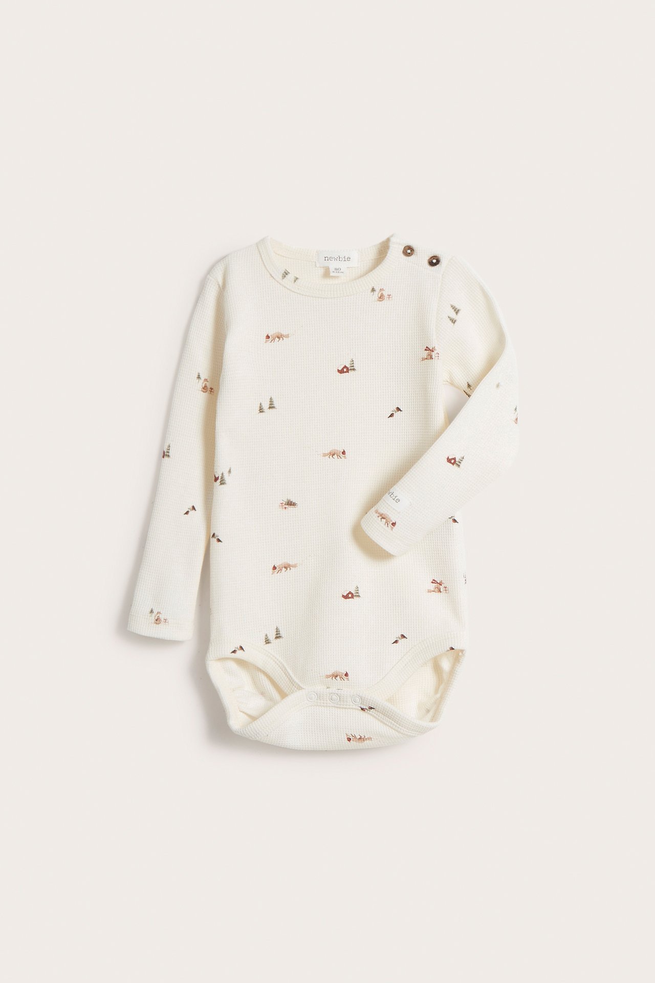 Julemønstret body - Offwhite - 2