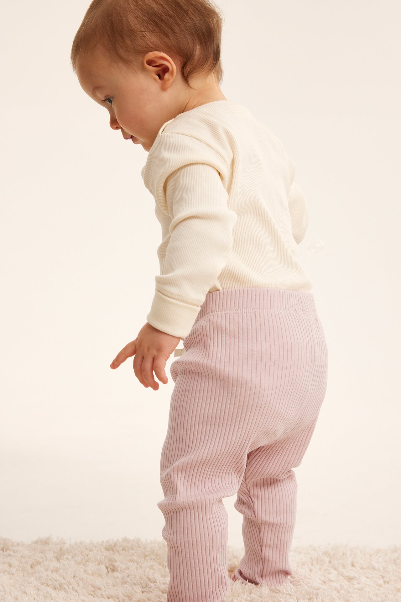 Ribbade leggings - Rosa - 4