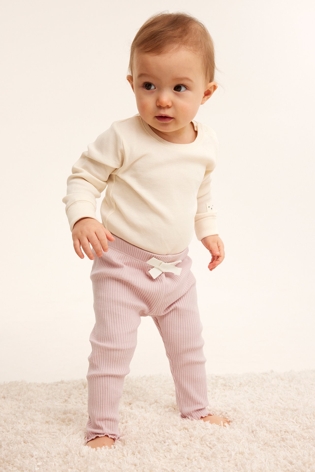 Ribbade leggings - Rosa - 3