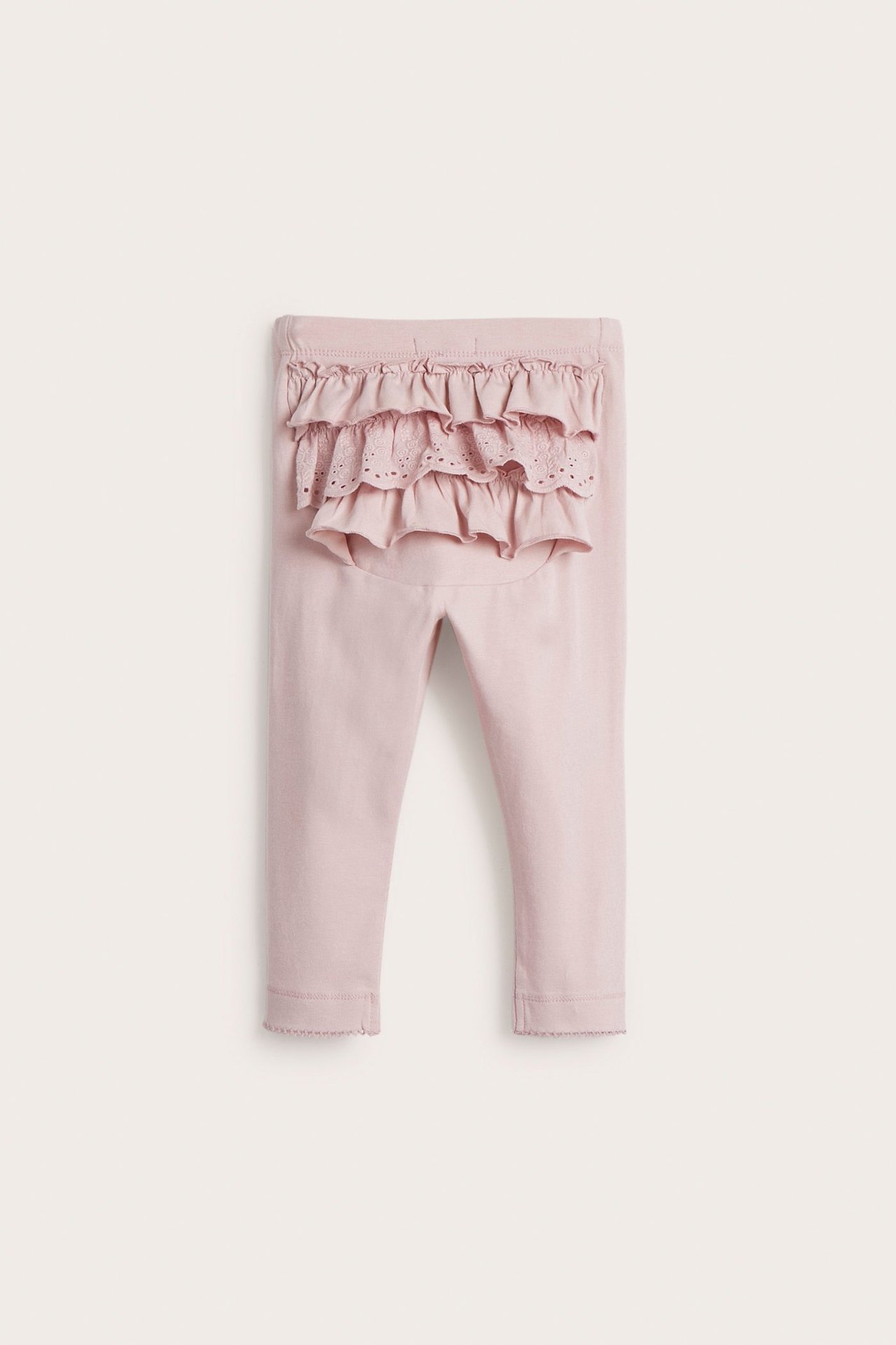 Leggings med volang - Rosa - 2