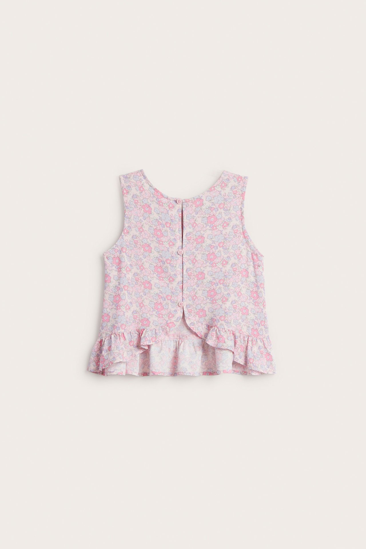 Blomstrete topp - Rosa - 5