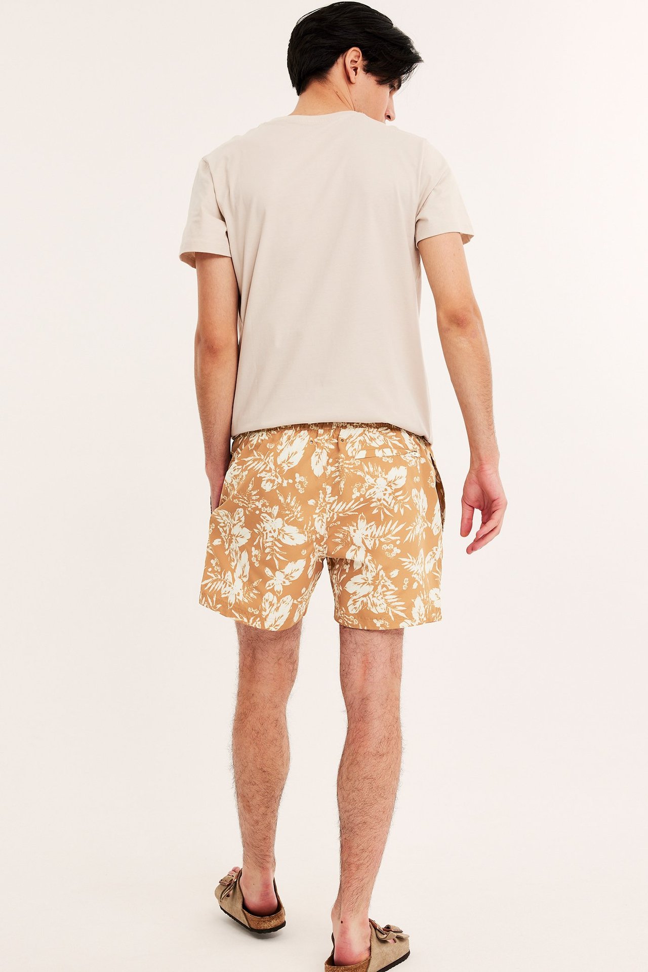 Mönstrade badshorts - Brun - 189cm / Storlek: M - 6