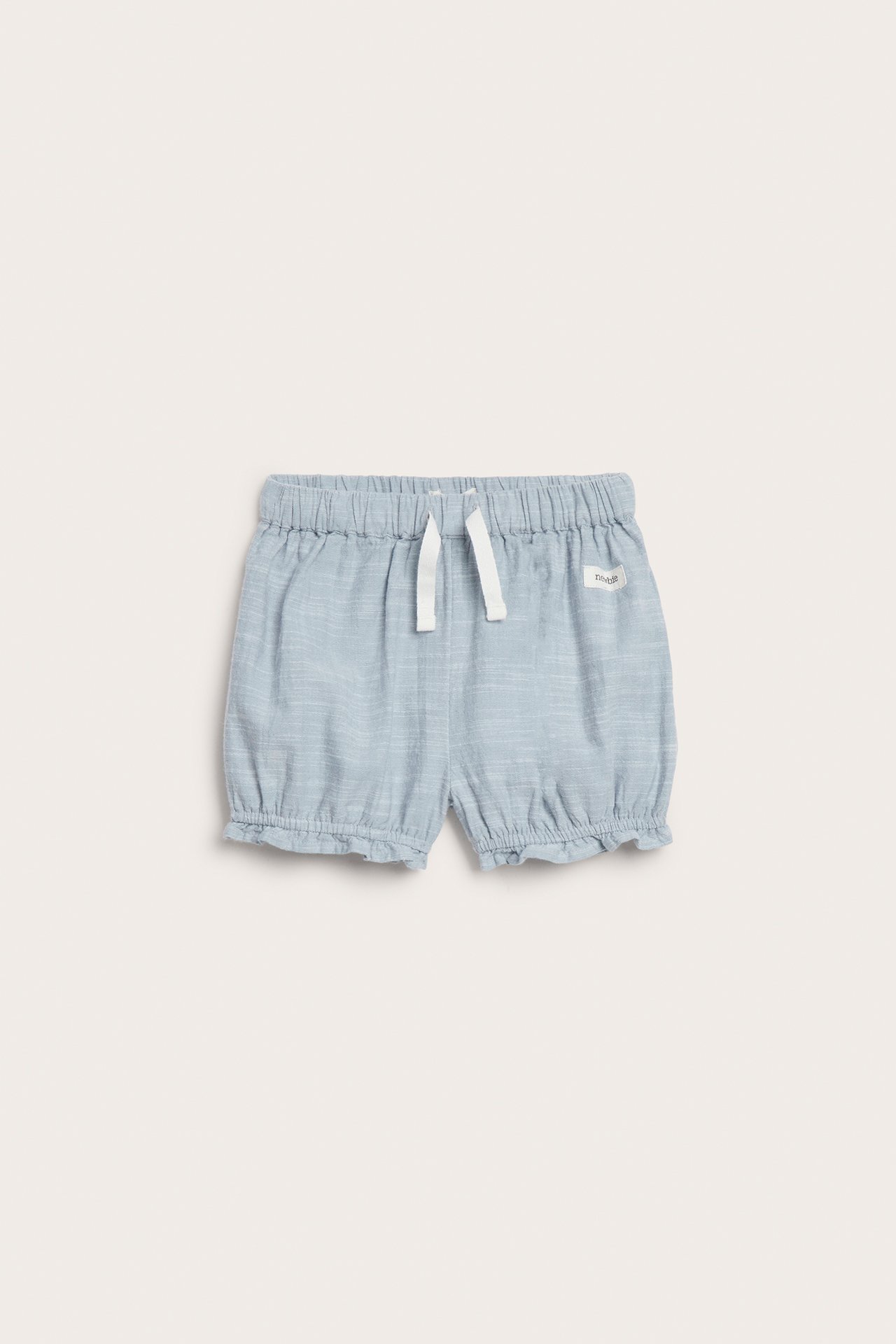 Shorts med volang - Blå - 2