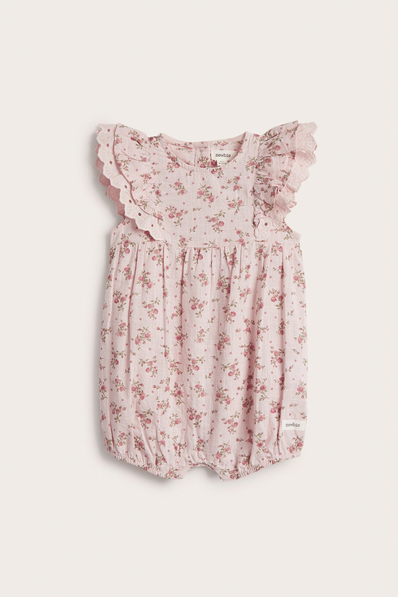 Blommig playsuit - Ljusrosa - 2