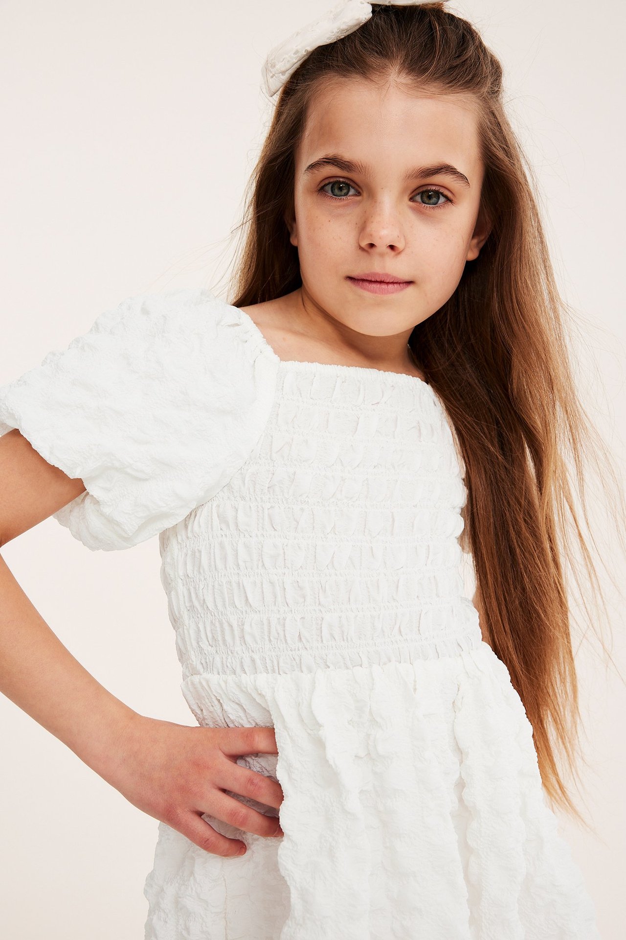 Kjole med ballongskjørt