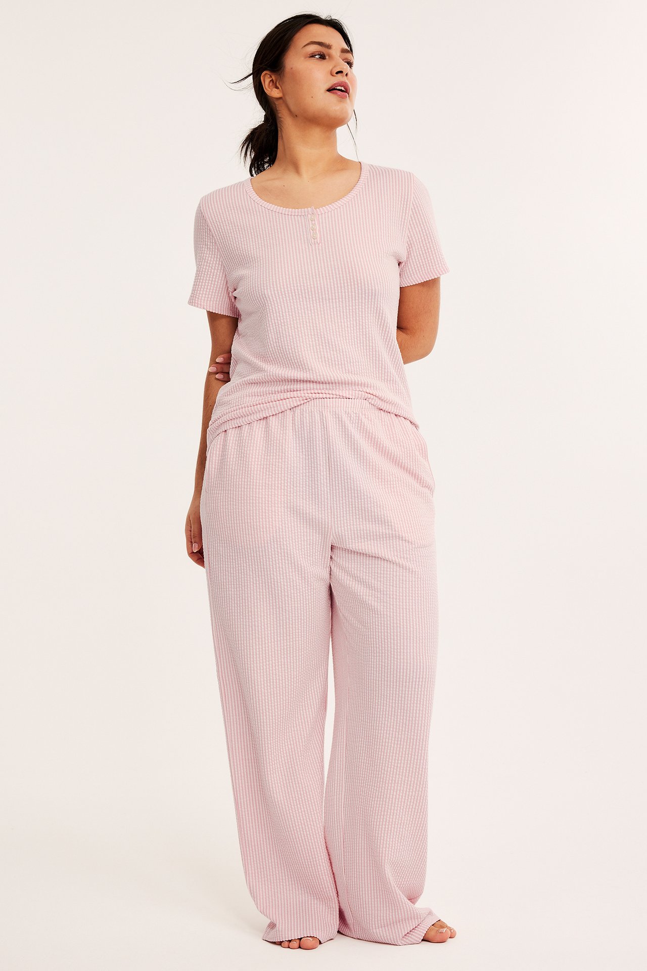 Pyjamahousut - Pinkki - 179cm / Storlek: M - 3