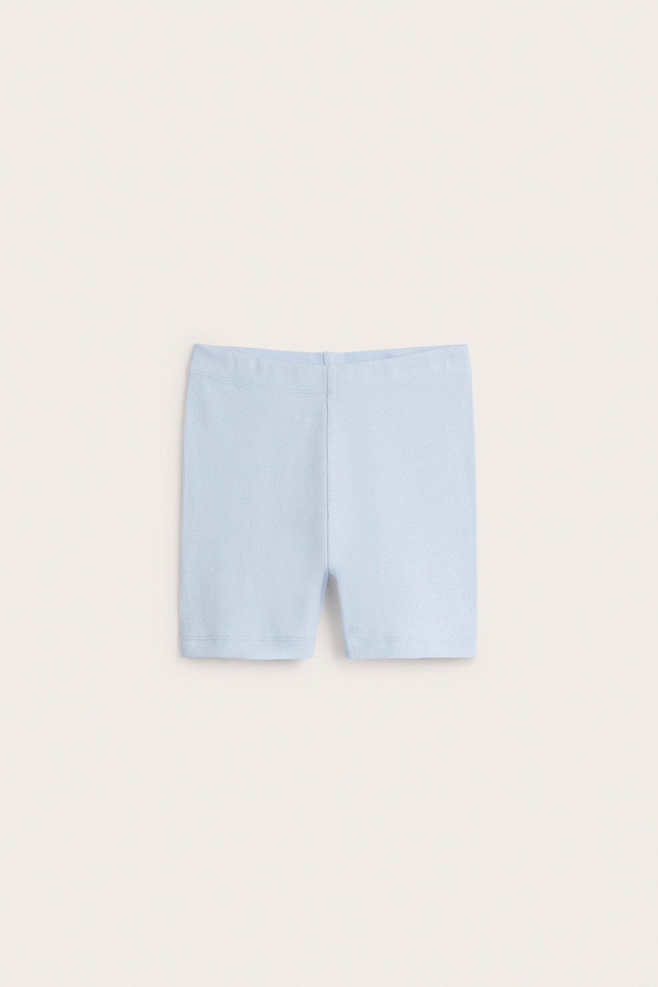 Ribbestrikkede sykkelshorts