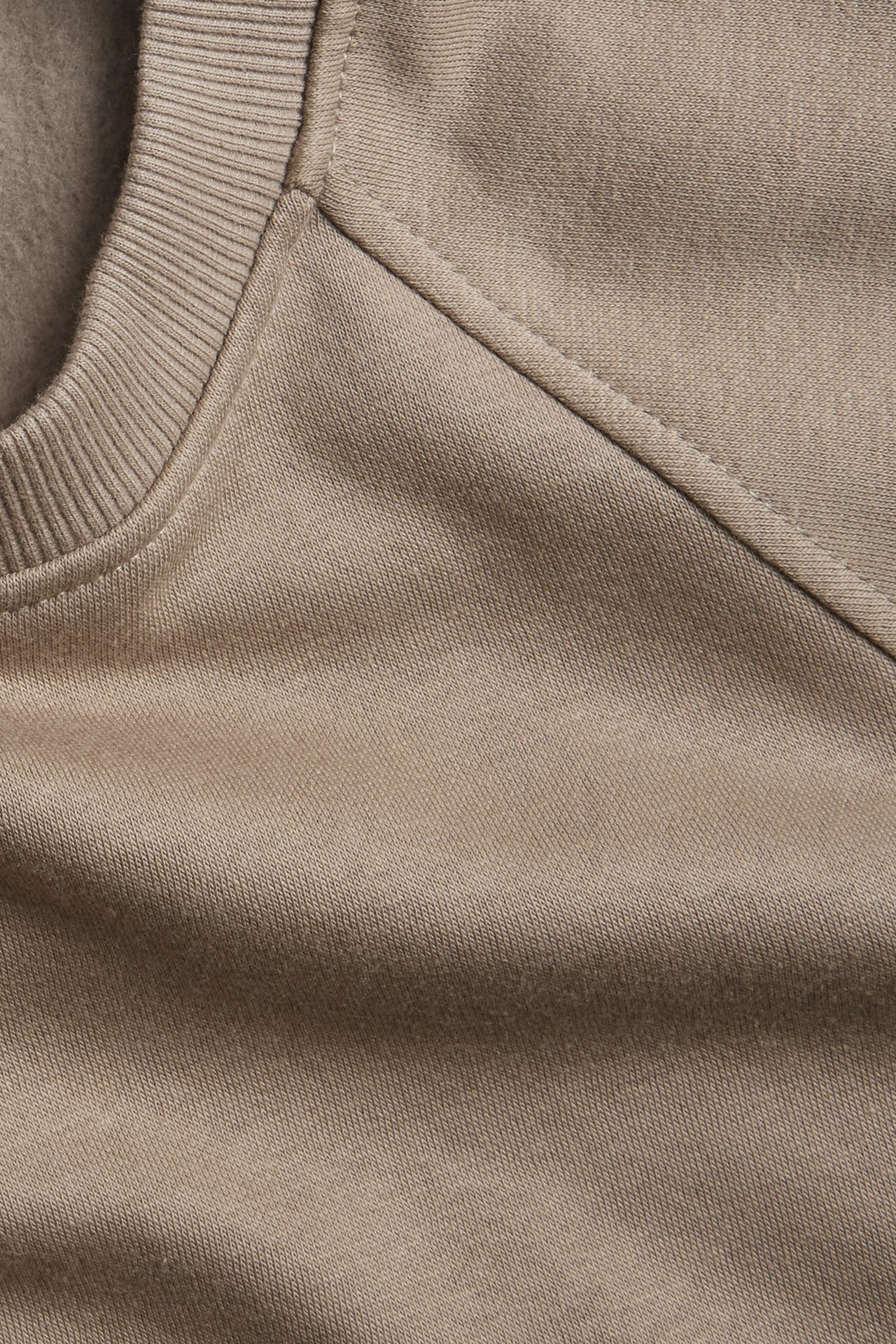 Kortermet sweatshirt - Mørk beige - 5