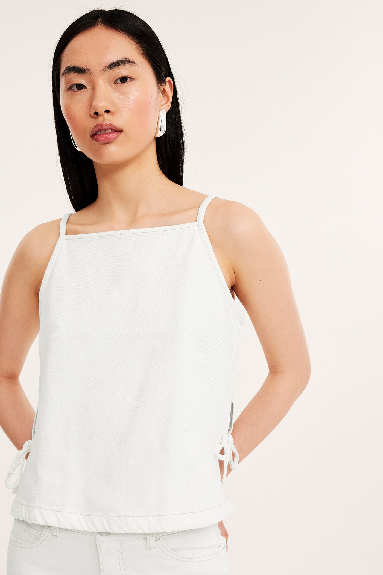 Singlet i twill - Hvit - 7