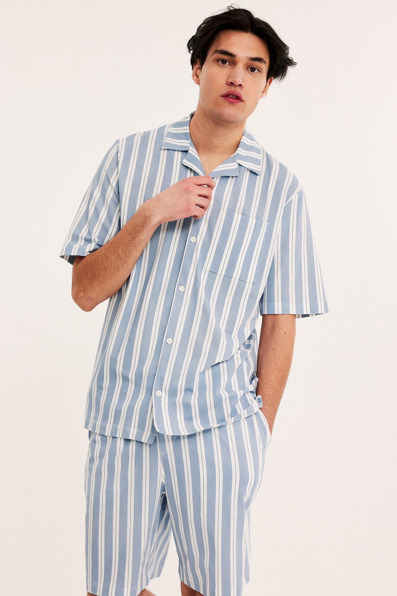 Pyjamasetti - Sininen - 189cm / Storlek: M - 3