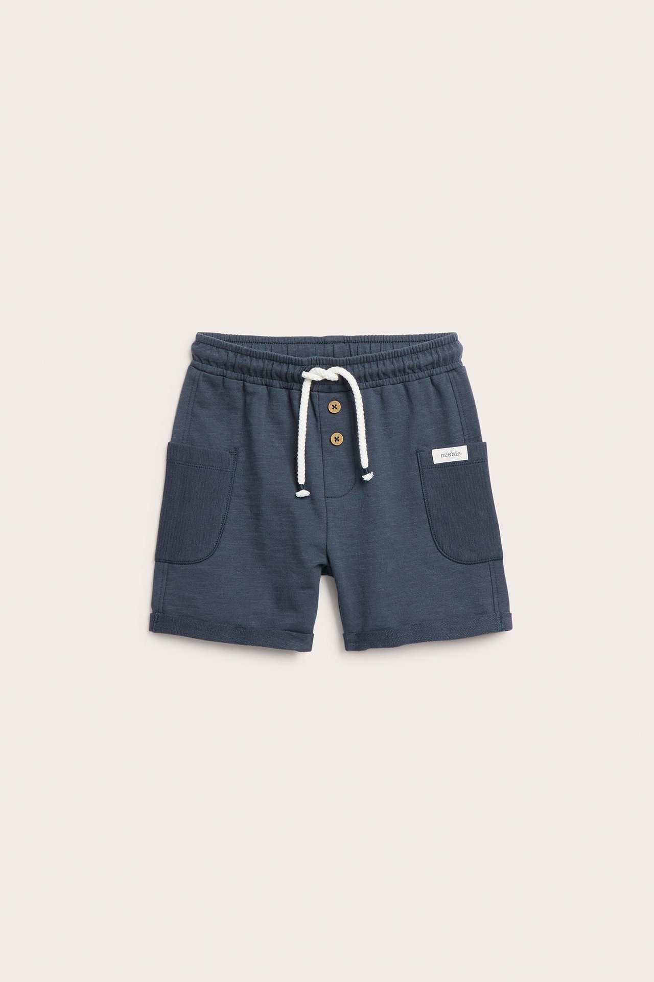 Shorts med fickor - Mörkblå - 1