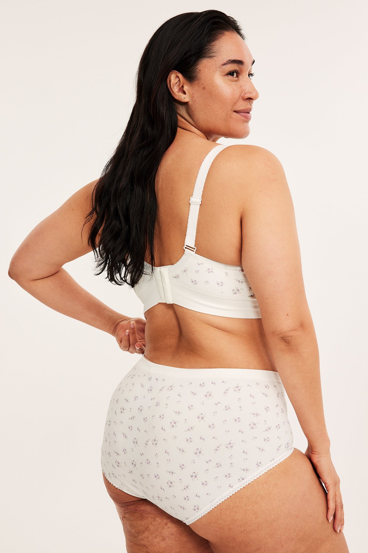 Seamless hipstertruse småblomstrete - Offwhite - 5