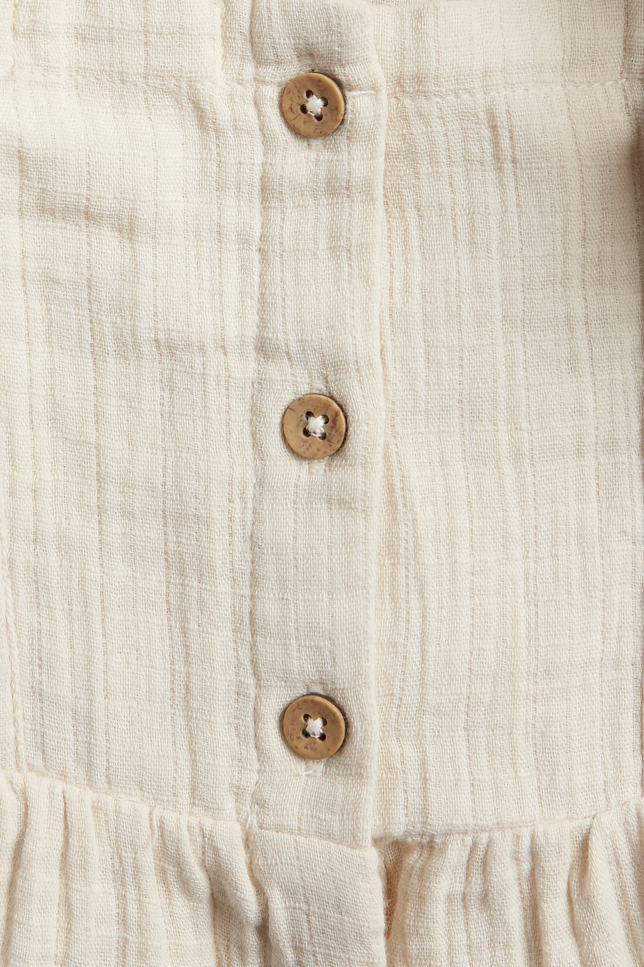 Playsuit med volanger - Lys beige - 6