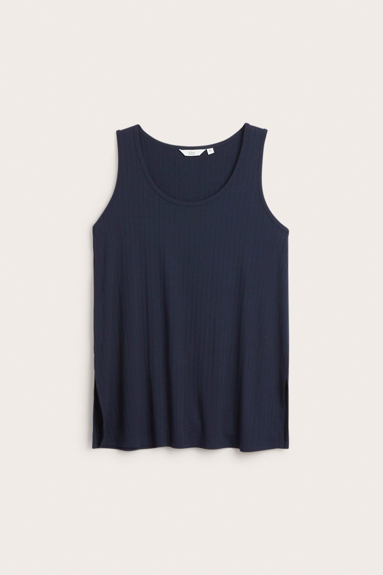 Lang ribbestrikket singlet