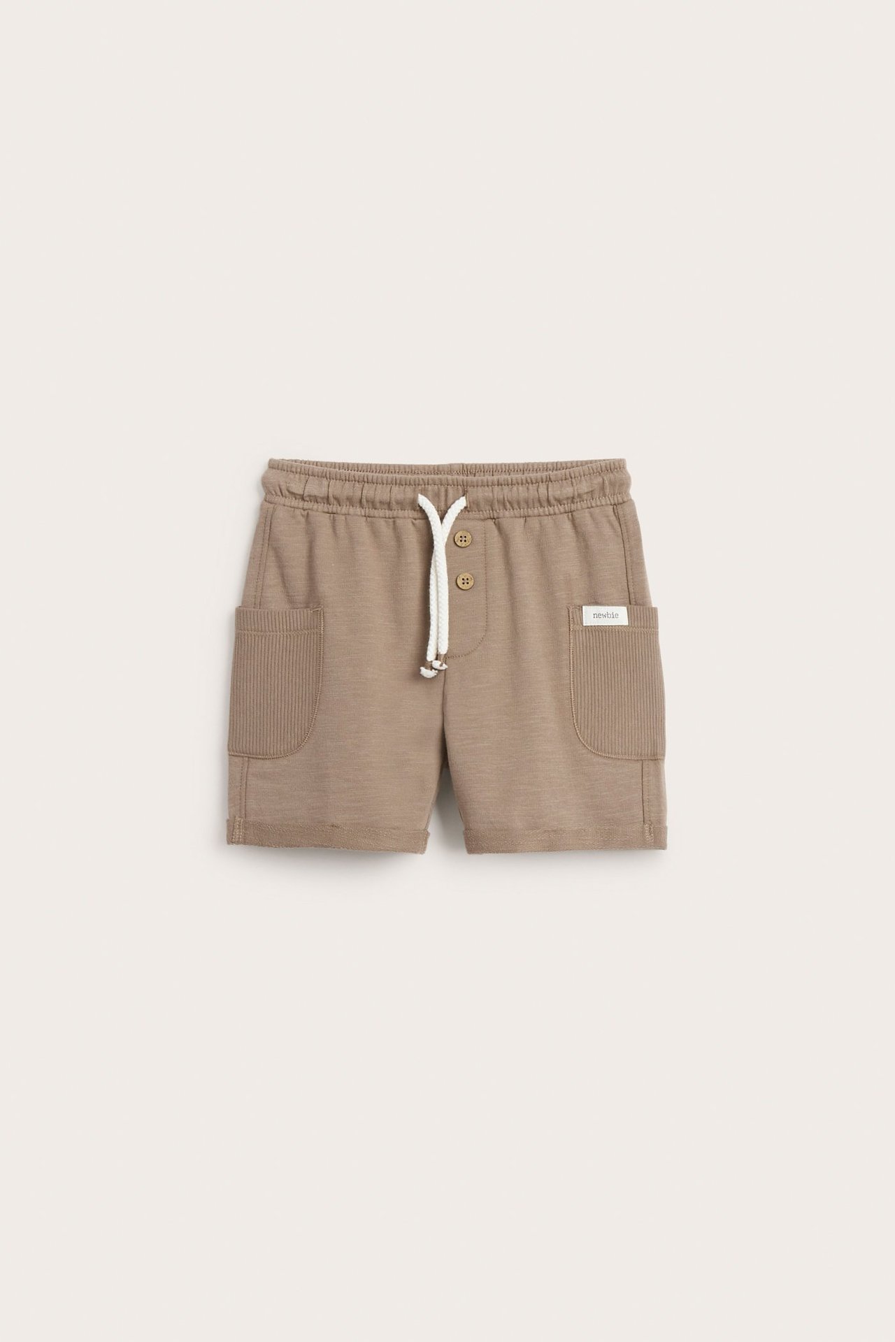 Shorts med fickor - Brun - 1